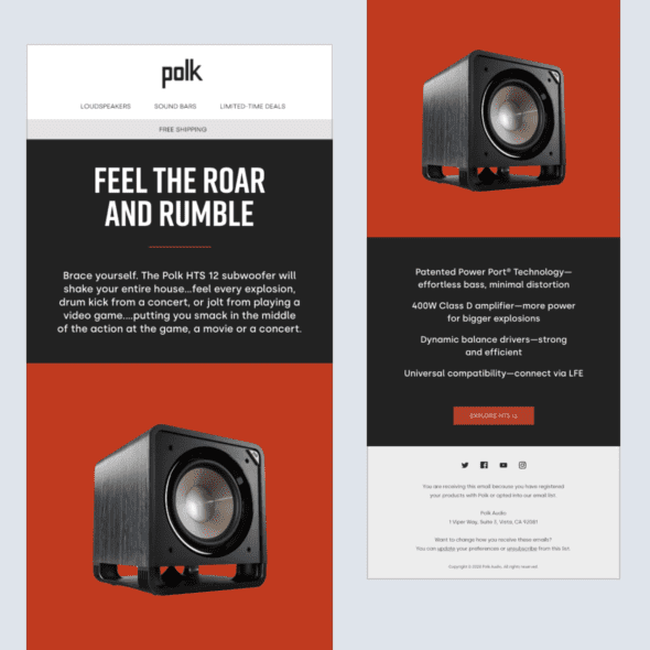 Polk Retail Email Marketing, Email Design, HTML Emails