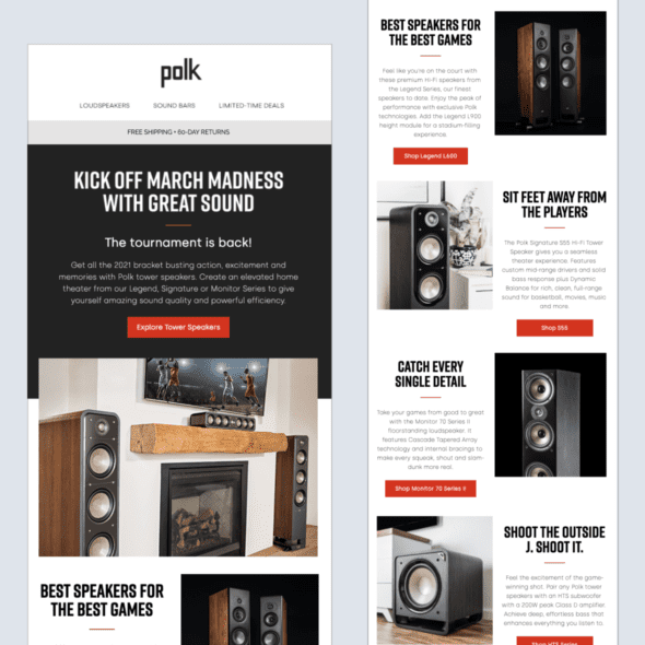 Polk Retail Email Marketing, Email Design, HTML Emails