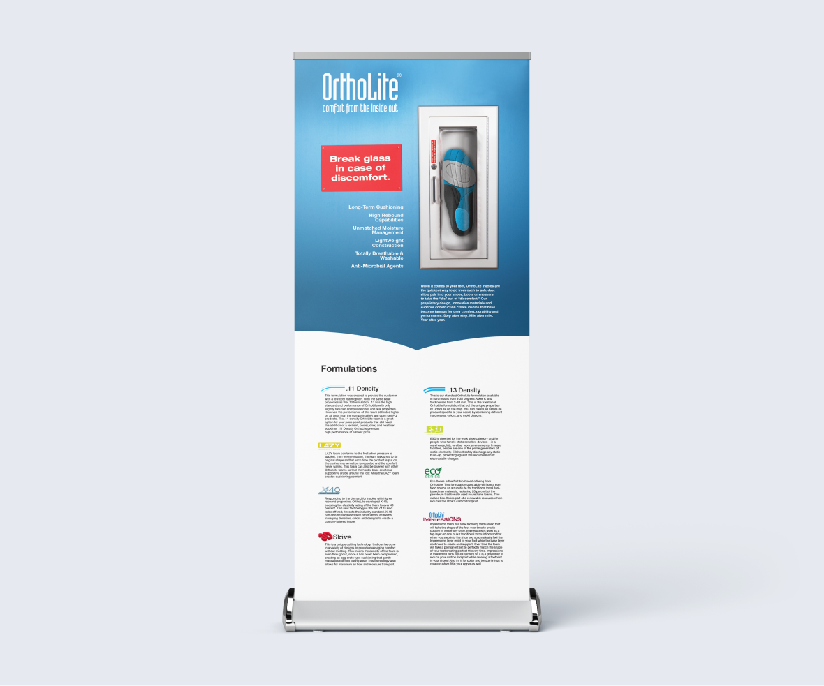 OrthoLite, Banner Design, Boston, Art Director, Freelance