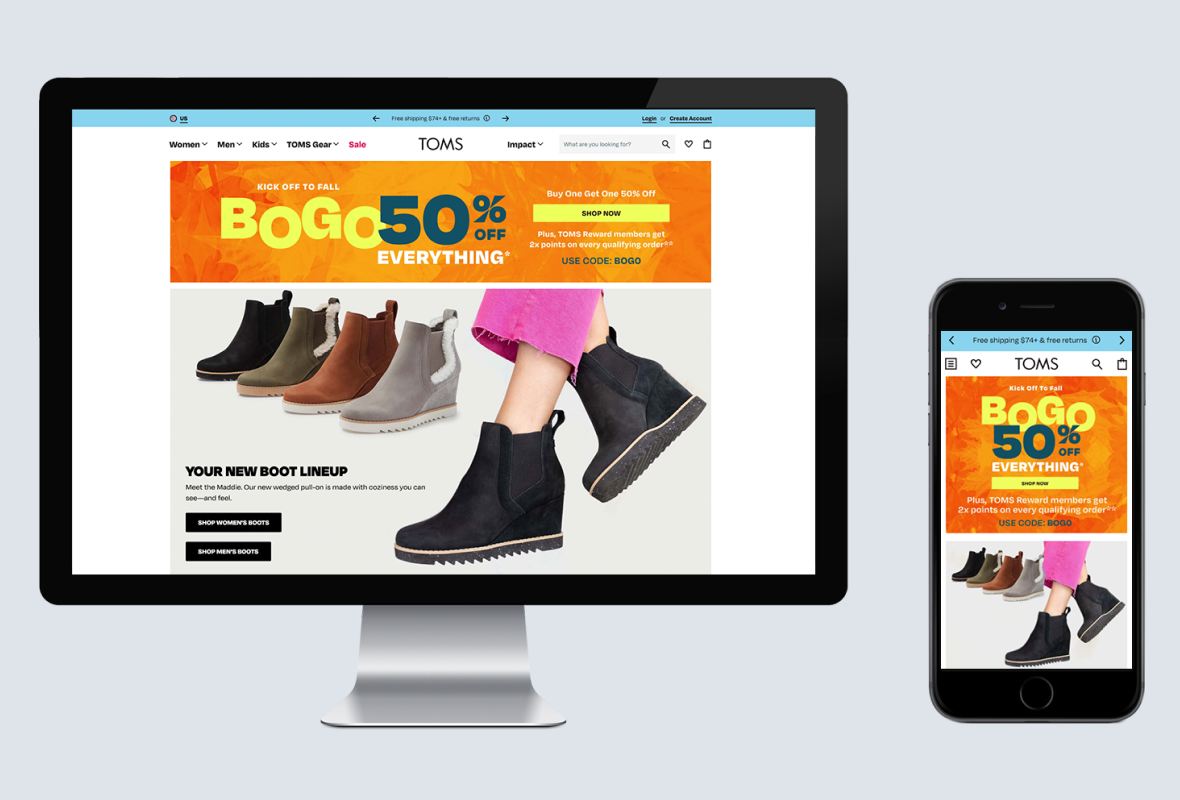 TOMS, Retail Design, Social Media Design